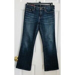J. CREW  WOMEN'S JEANS STRECH 29R BOOTCUT DEMIN BLUE MEDIUM WASH LOW RISE